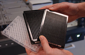 Image of microwell plates (image taken from Wikipedia)